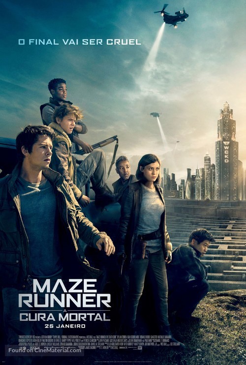 Maze Runner: The Death Cure - Portuguese Movie Poster