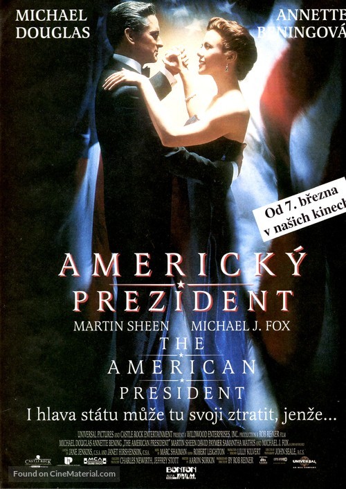 The American President - Czech Movie Poster