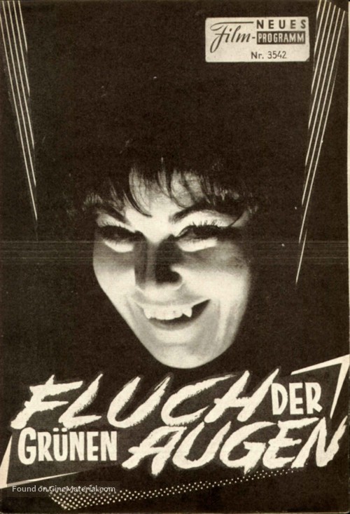 Der Fluch der gr&uuml;nen Augen - Austrian poster