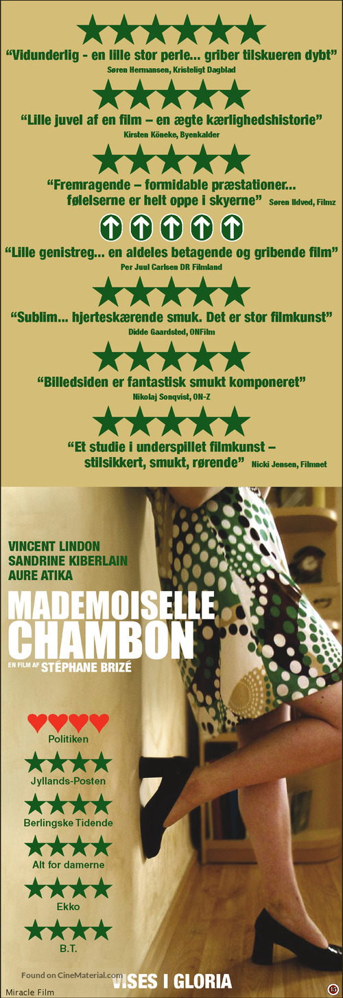 Mademoiselle Chambon - Danish Movie Poster