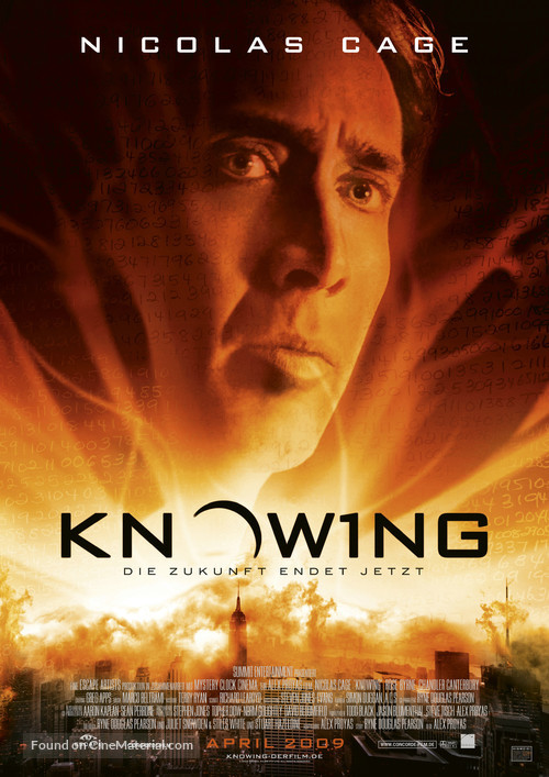 Knowing - German Movie Poster