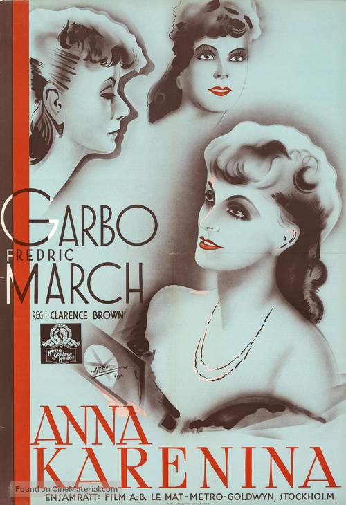 Anna Karenina - Swedish Movie Poster