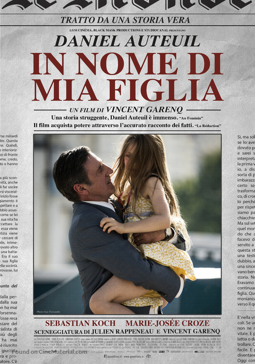 Au nom de ma fille - Italian Movie Poster