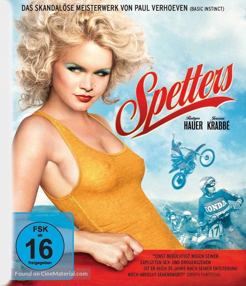 Spetters - German Blu-Ray movie cover
