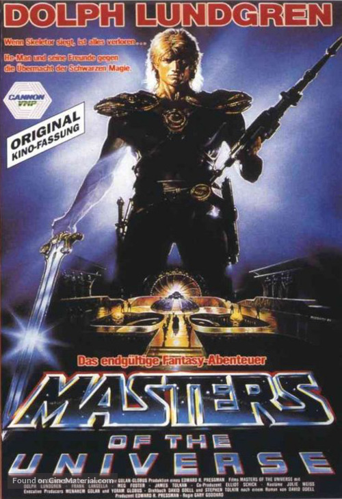 Masters Of The Universe - German Movie Cover