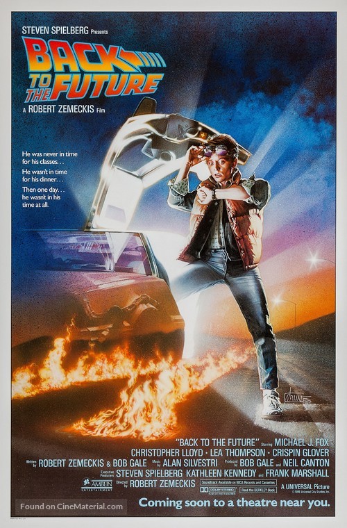 Back to the Future - Advance movie poster