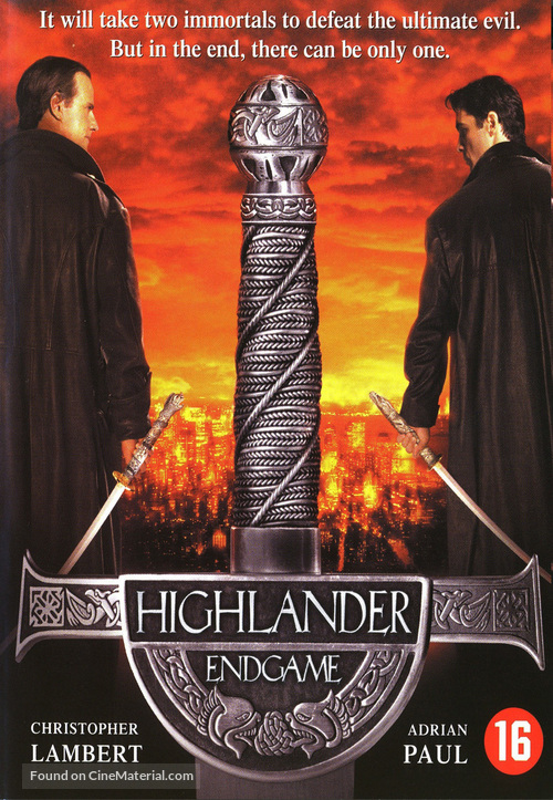 Highlander: Endgame - Dutch DVD movie cover