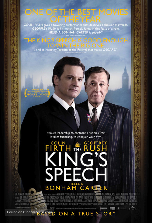 The King&#039;s Speech - Canadian Movie Poster