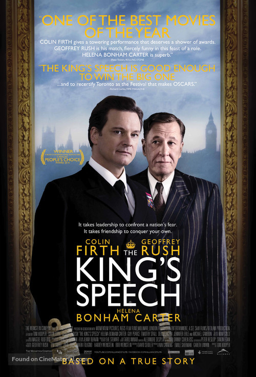 The King&#039;s Speech - Canadian Movie Poster
