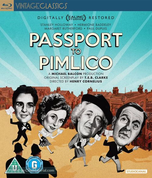 Passport to Pimlico - British Blu-Ray movie cover