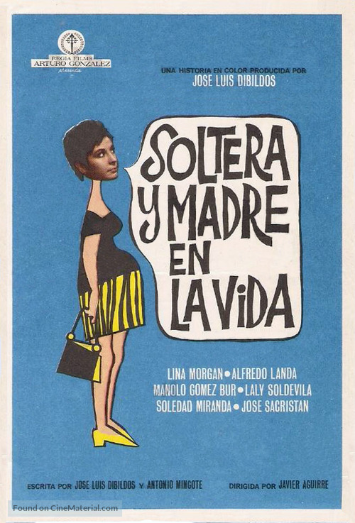 Soltera y madre en la vida - Spanish Movie Poster