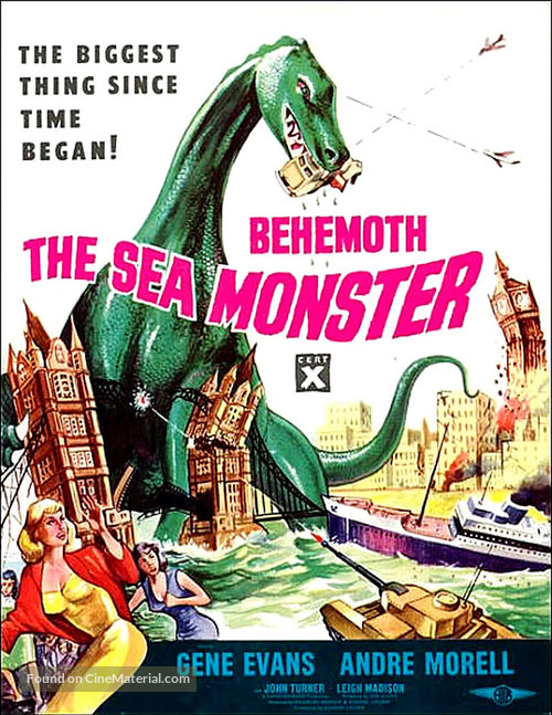 Behemoth, the Sea Monster - British Movie Poster