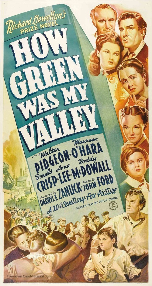 How Green Was My Valley - Movie Poster