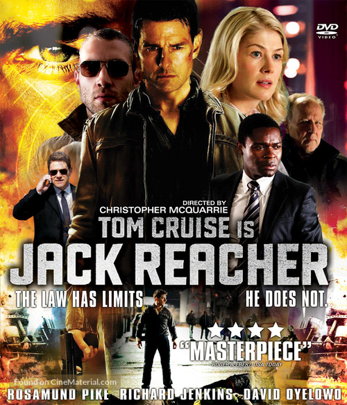 Jack Reacher - Singaporean DVD movie cover