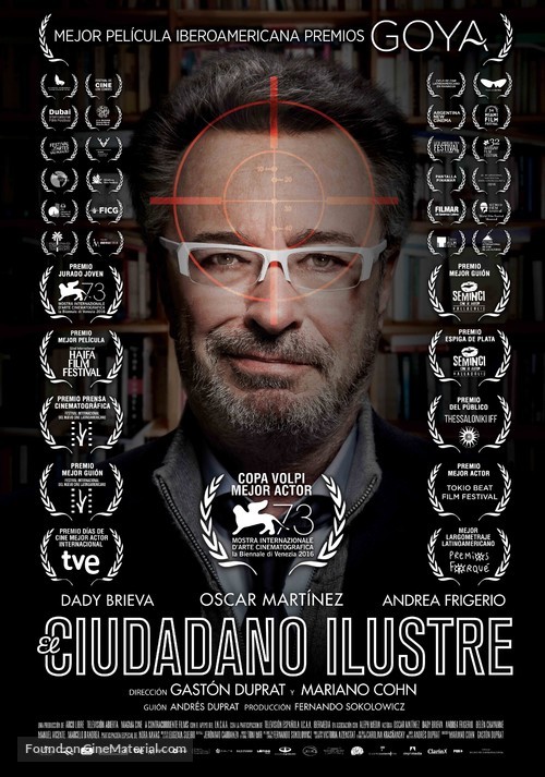 El ciudadano ilustre - Argentinian Movie Poster