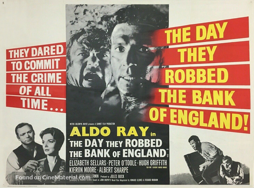 The Day They Robbed the Bank of England - British Movie Poster