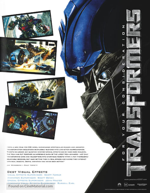 Transformers - Movie Poster