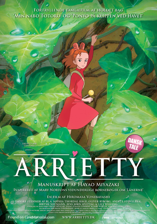 Kari-gurashi no Arietti - Danish Movie Poster