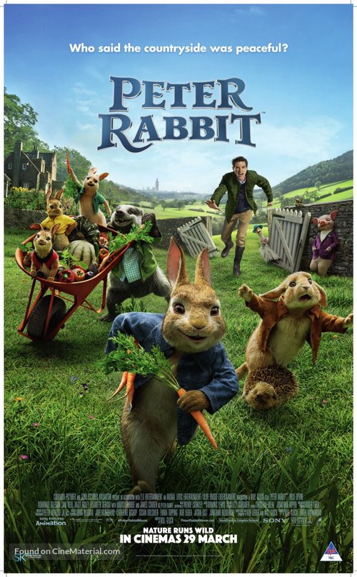 Peter Rabbit - South African Movie Poster