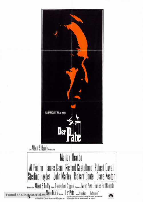 The Godfather - German Movie Poster
