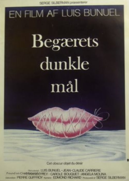 Cet obscur objet du d&eacute;sir - Danish Movie Poster