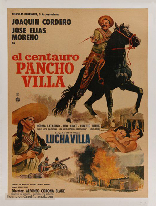 El centauro Pancho Villa - Mexican Movie Poster