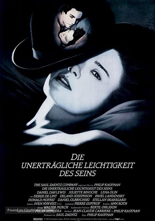 The Unbearable Lightness of Being - German Movie Poster