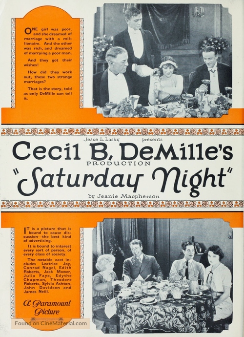 Saturday Night - poster