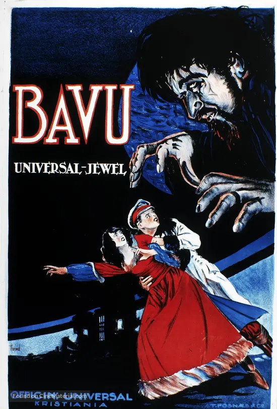 Bavu (1923) Norwegian movie poster