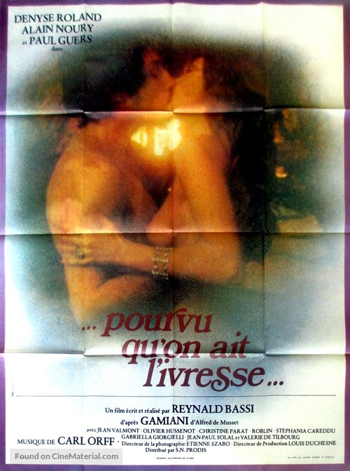 Pourvu qu&#039;on ait l&#039;ivresse - French Movie Poster