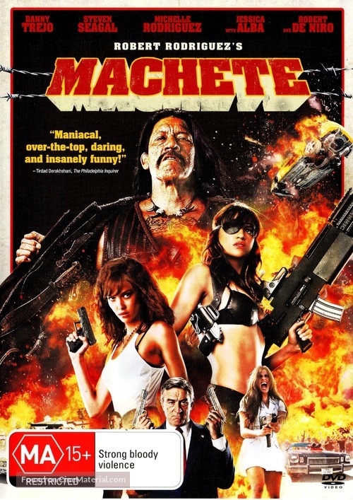 Machete - Australian DVD movie cover