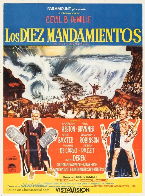 The Ten Commandments - Mexican Movie Poster