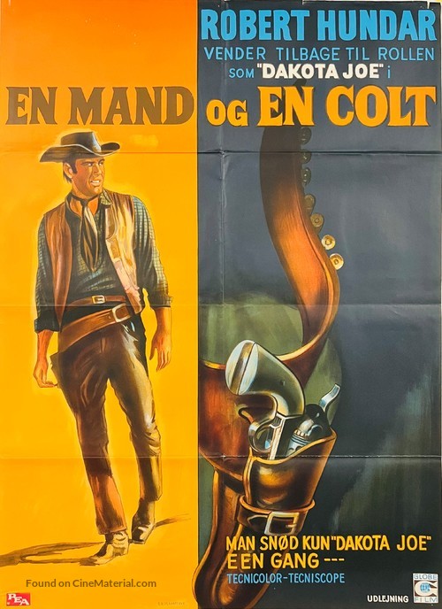 Un hombre y un colt - Danish Movie Poster