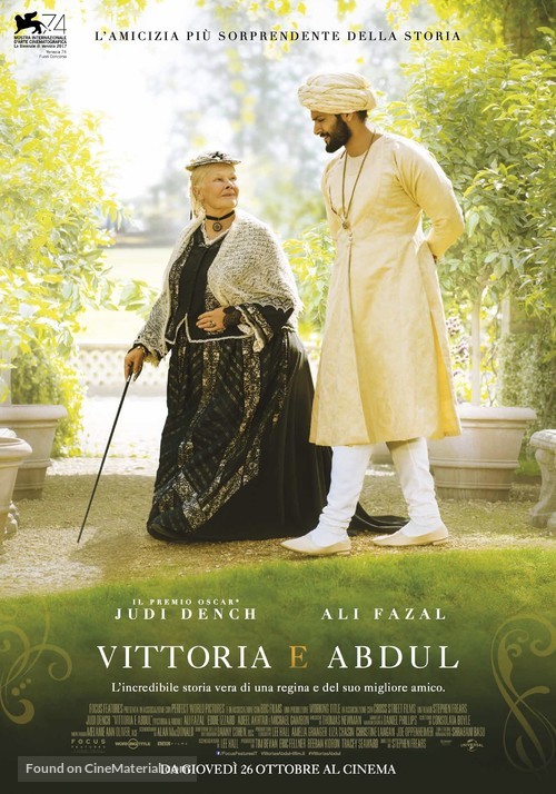 Victoria and Abdul - Italian Movie Poster