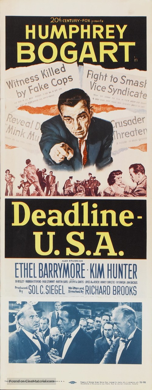 Deadline - U.S.A. - Movie Poster