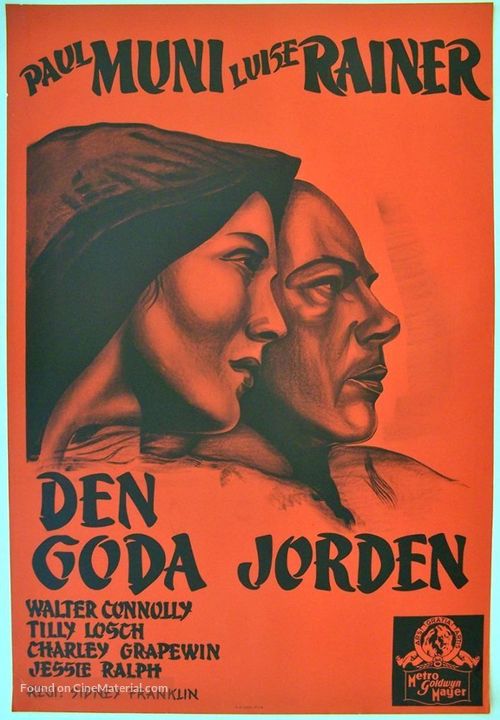 The Good Earth - Swedish Movie Poster