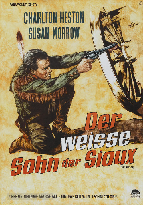 The Savage - German Movie Poster