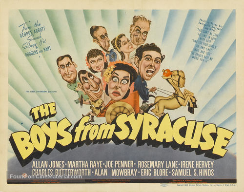 The Boys from Syracuse - Movie Poster