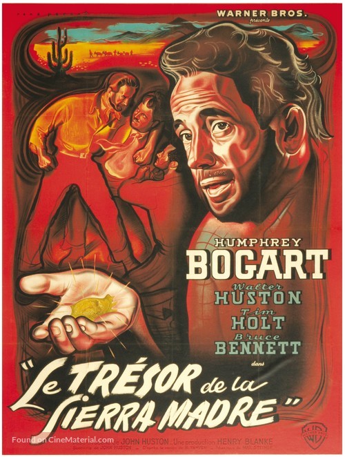 The Treasure of the Sierra Madre - French Movie Poster