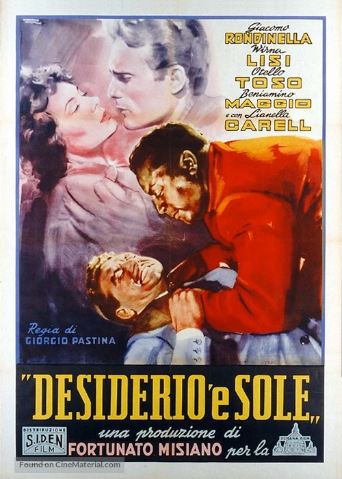 Desiderio &#039;e sole - Italian Movie Poster