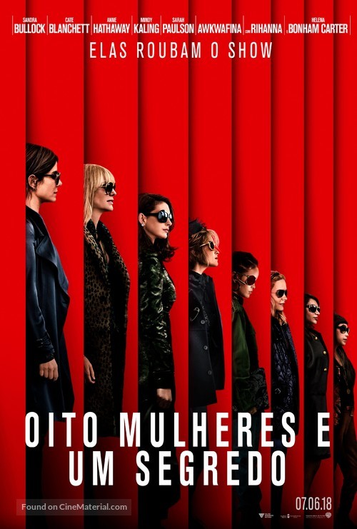 Ocean&#039;s 8 - Brazilian Movie Poster