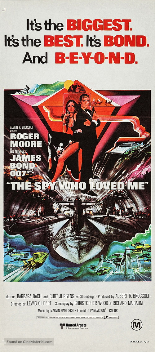 The Spy Who Loved Me - Australian Movie Poster