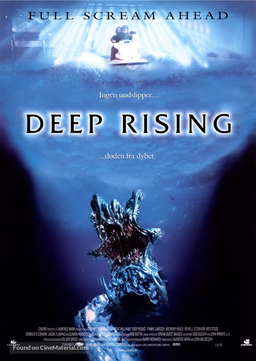 Deep Rising - Danish Movie Poster