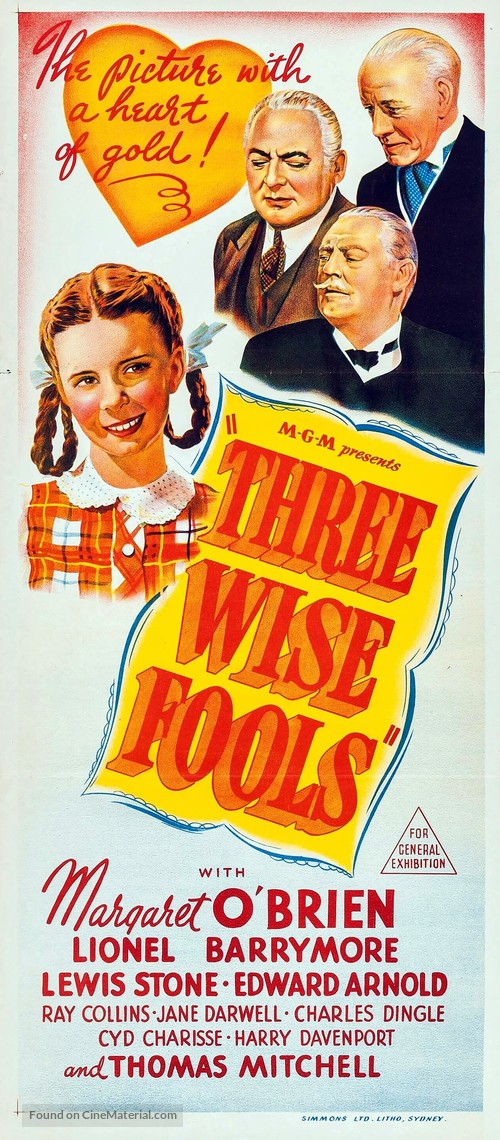 Three Wise Fools - Australian Movie Poster