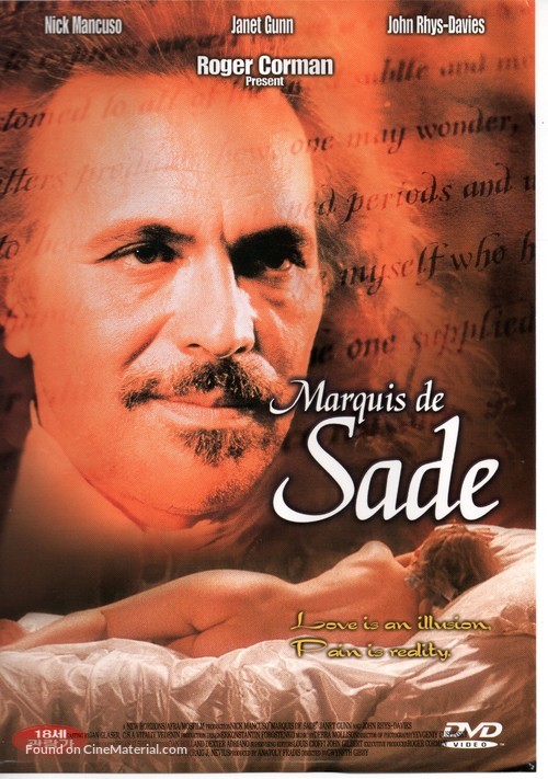 Marquis de Sade - South Korean DVD movie cover