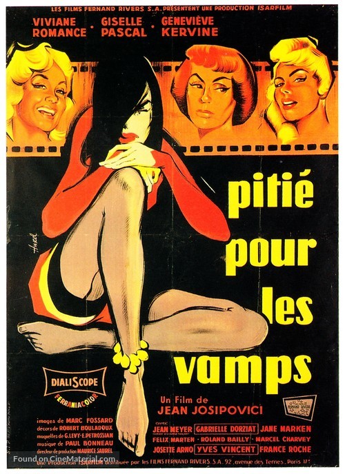 Piti&eacute; pour les vamps - French Movie Poster