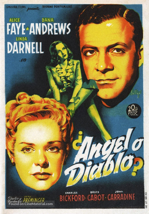 Fallen Angel - Spanish Movie Poster