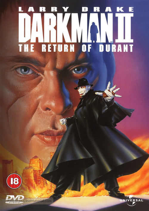 Darkman II: The Return of Durant - British DVD movie cover