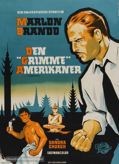 The Ugly American - Danish Movie Poster