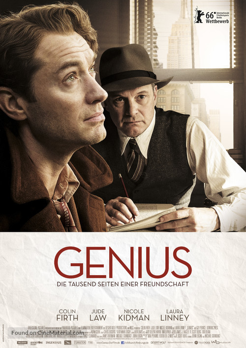 Genius - German Movie Poster